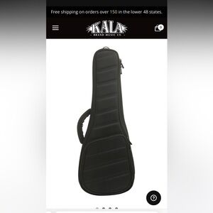 Kala Transit Series Gig Bag with Embroidered Logo-U Bass